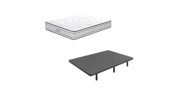 Azorín Set : Kiev Mattress + Upholstered Base 60 - 5 3D bars